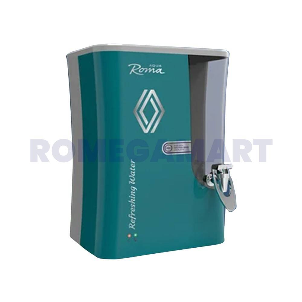 Aqua Roma Metallic Green 10 Liter Storge RO+UV+UF+TDS+ALKLINE+COPPER+MINERAL Water Purifier For Home 