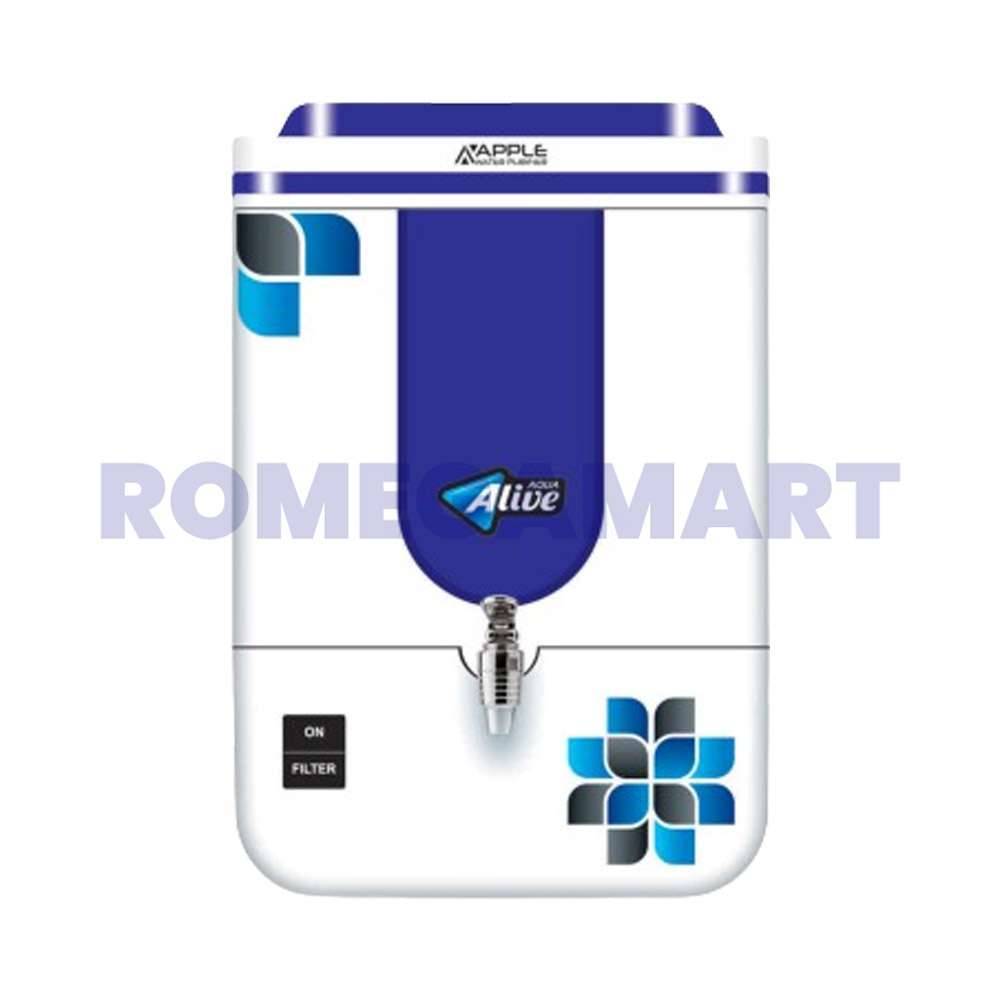 Apple Alive White With Blue Color RO+UV+TDS+UF Water Purifier For Home 