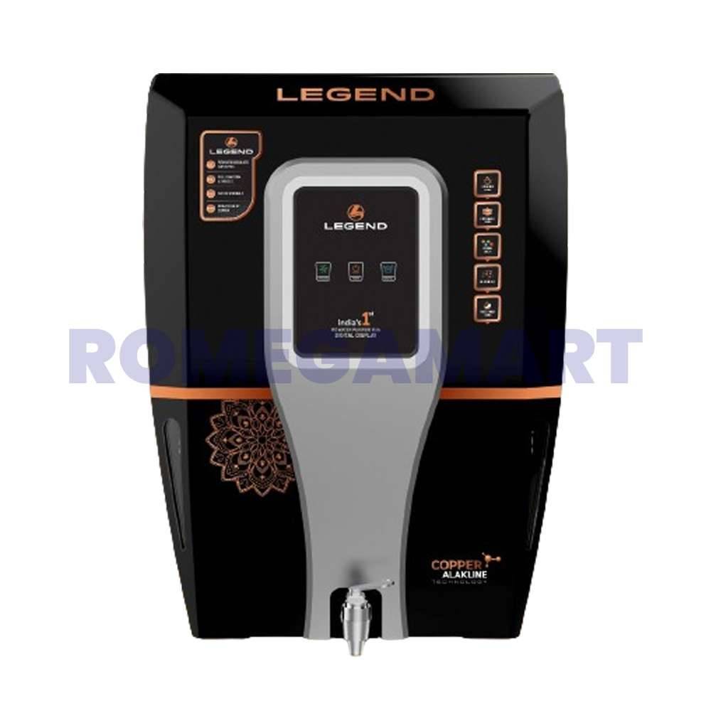 LEGEND RO Water Purifier RO+UV+TDS+UF 12 Liter Storage Black With Grey ABS Plastic Material For Home Use