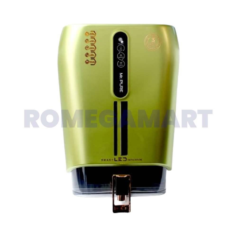 Mr Pure Yellow Color RO+UV+COPPER+ALKLINE+TDS Water Purifier For Home Use 