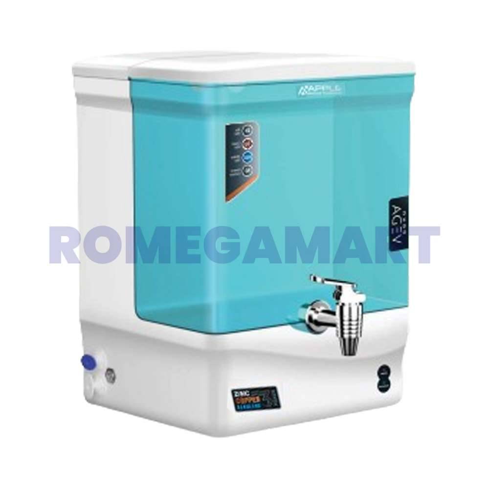 Apple Aqua Veda Sea Green Color 10 Liter Storage RO+UV+UF+ALKLINE+TDS Water Purifier For Home