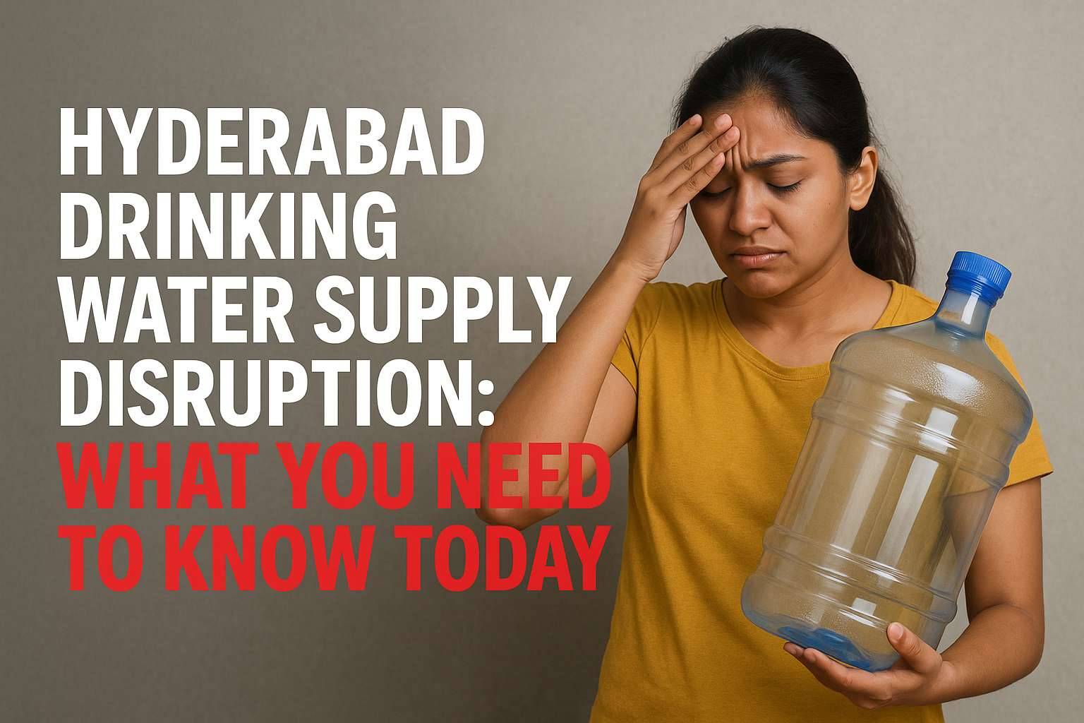 Hyderabad Drinking Water Supply Disruption - What You Need to Know Today